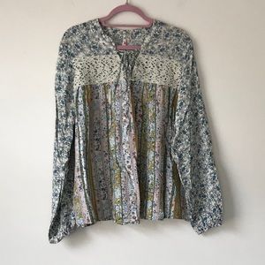 Red Camel 3XL Peasant Blouse